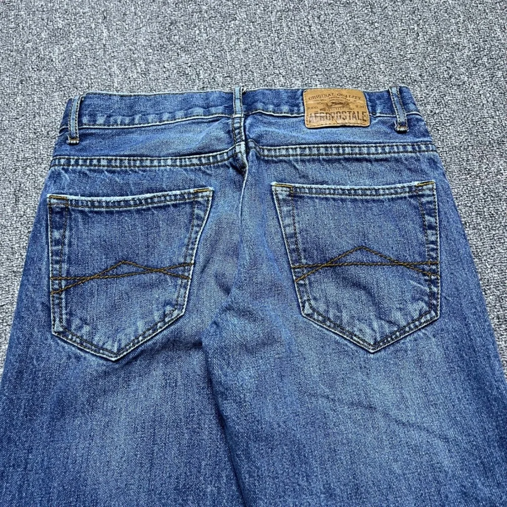 Aeropostale Benton Original Bootcut Jeans 27x28 Blue Denim Y2K Skater Mens